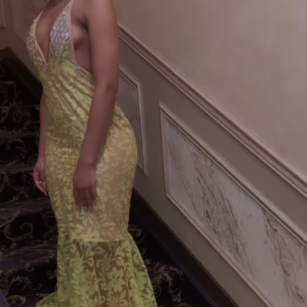 Yellow prom dress